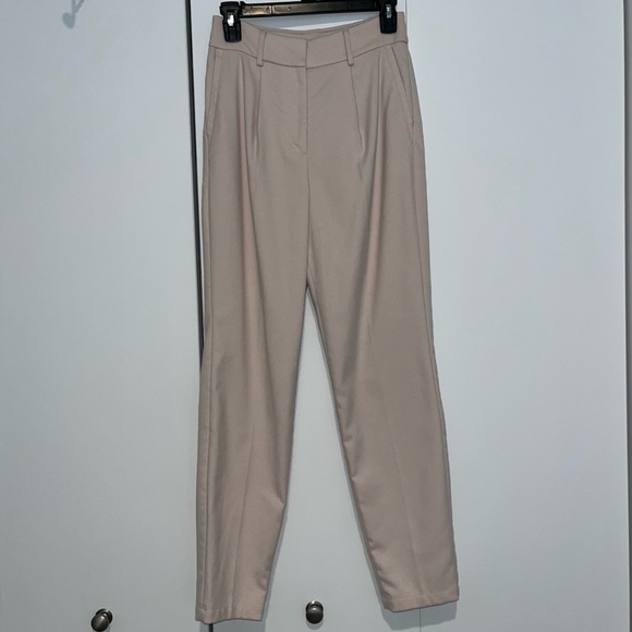 Express High Waisted Pleated Ankle Pant - Picture 2 of 5